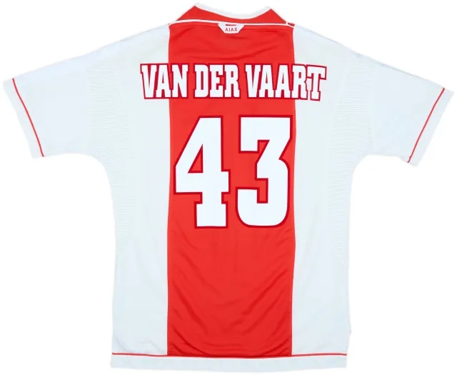 1999-00 Ajax Home Shirt Van Der Vaart #43 - 9/10 - (M)