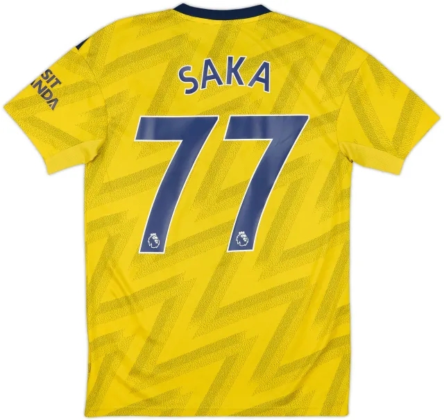 2019-20 Arsenal Away Shirt Saka #77 - 7/10 - (S)