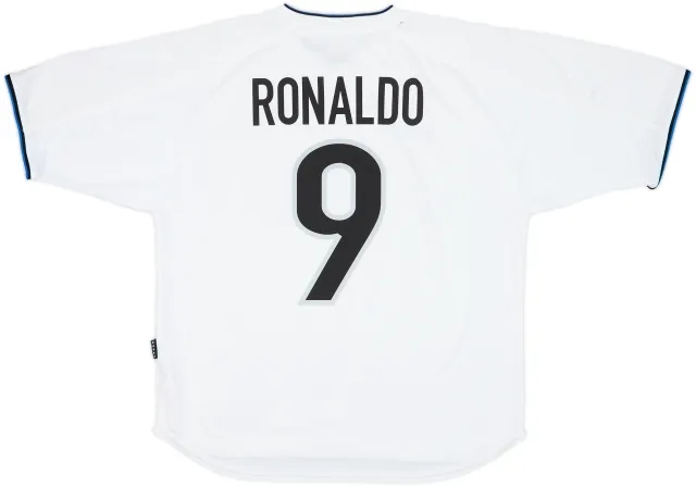 1999-00 Inter Milan Away Shirt Ronaldo #9 - 9/10 - (M)