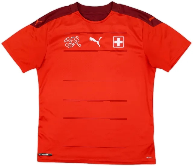 2020-21 Switzerland Home Shirt - 10/10 - (M)
