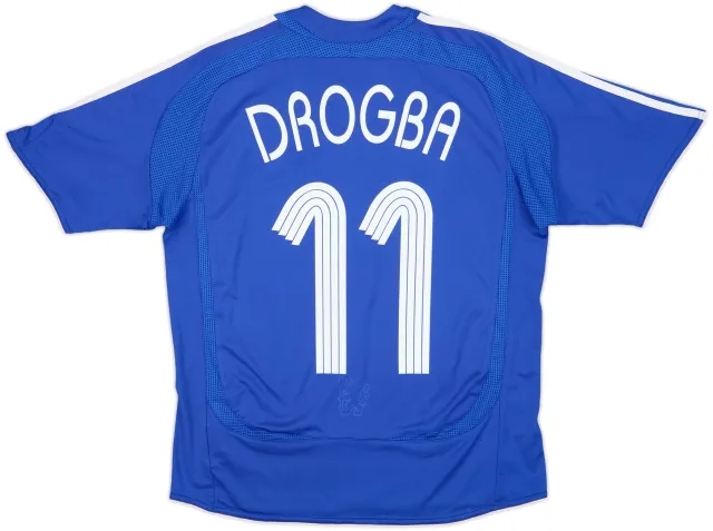 2006-08 Chelsea Home Shirt Drogba #11 - 7/10 - (L.Boys)