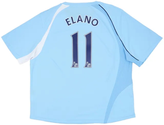 2008-09 Manchester City Home Shirt Elano #11 - 8/10 - (XL)