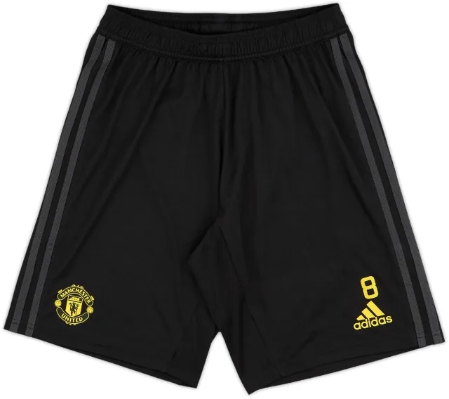 2019-20 Manchester United adidas Player Issue Training Shorts #8 - 10/10 - (S)