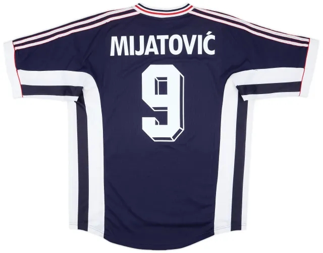 1998-99 Yugoslavia Home Shirt Mijatovic #9 - 8/10 - (L)