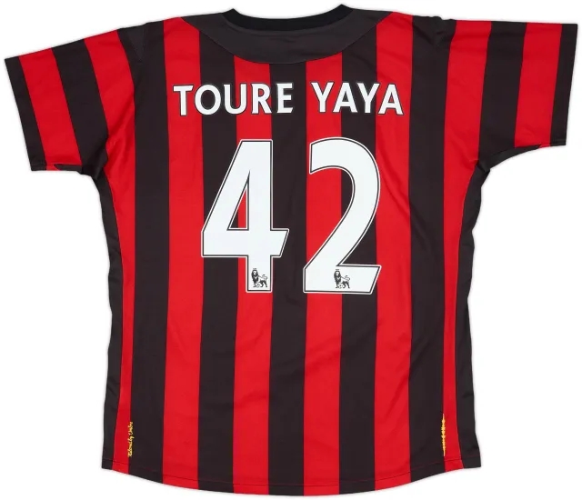 2011-12 Manchester City Away Shirt Toure Yaya #42 - 7/10 - (M)