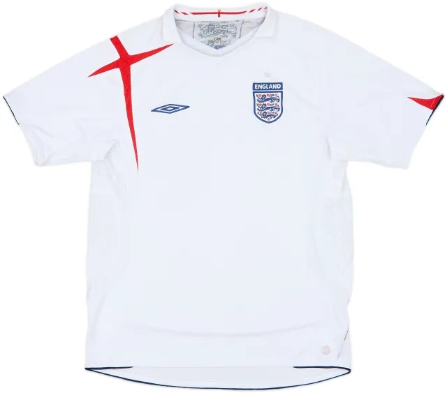 2005-07 England Home Shirt - 4/10 - (L)