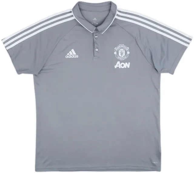 2017-18 Manchester United adidas Polo Shirt - 7/10 - (XL)