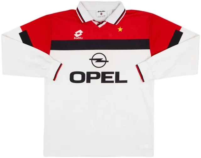 1994-95 AC Milan Away L/S Shirt - 5/10 - (L)