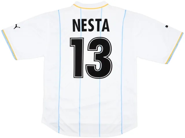 2001-02 Lazio European Home Shirt Nesta #13 - 7/10 - (XL)