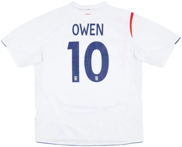 2005-07 England Home Shirt Owen #10 - 7/10 - (XL)