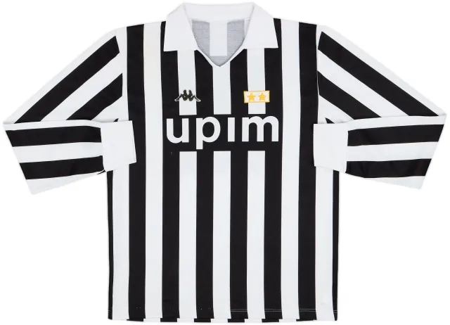 1989-90 Juventus Home L/S Shirt - 5/10 - (L)