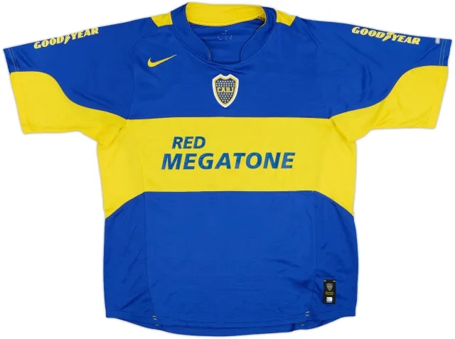 Nike Boca Juniors Mens SS Home Shirt 2005/06