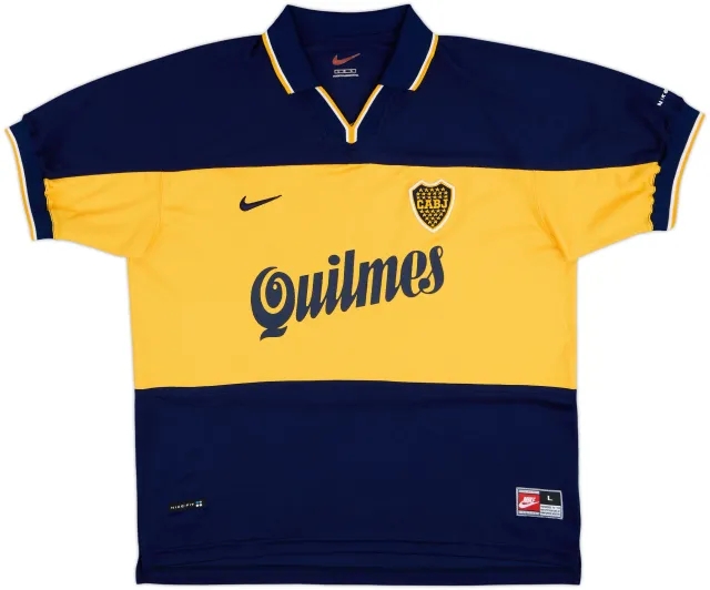 Nike Boca Juniors Mens SS Home Shirt 1998/00