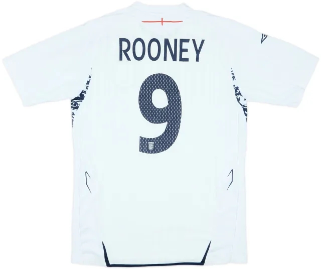 2007-09 England Home Shirt Rooney #10 - 5/10 - (S)