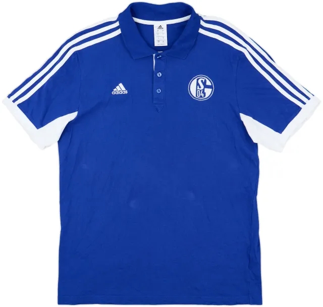 2013-14 Schalke adidas Polo Shirt - 6/10 - (L)