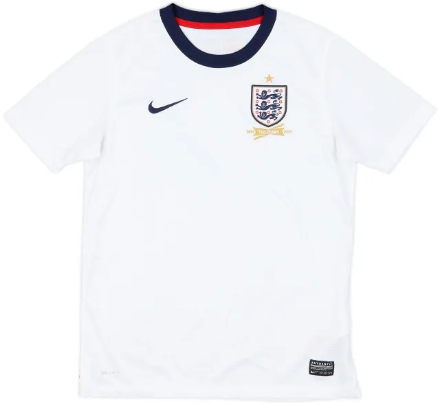 2013 England 150th Anniversary Home Shirt - 8/10 - (L.Boys)