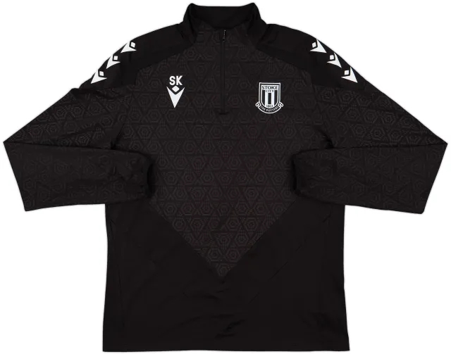 2021-22 Stoke City Staff Issue Macron Track Jacket 'SK' - 10/10 - (L)