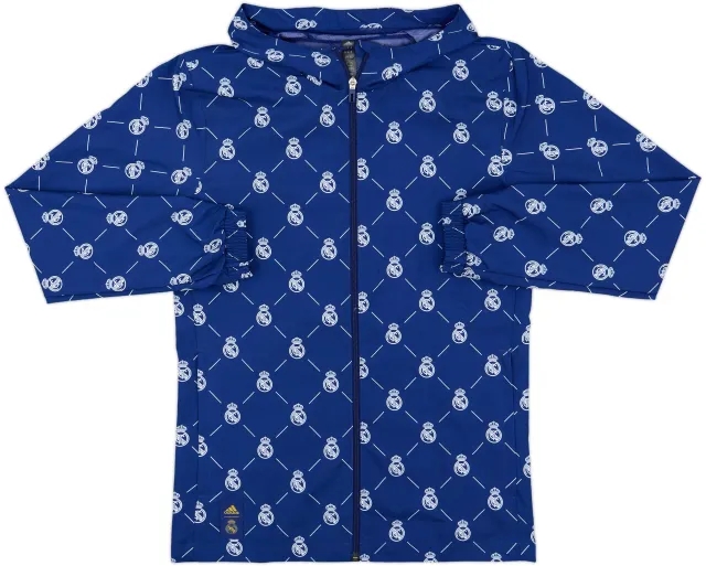 2022-23 Real Madrid adidas Hooded Rain Jacket - 10/10 - (XS)
