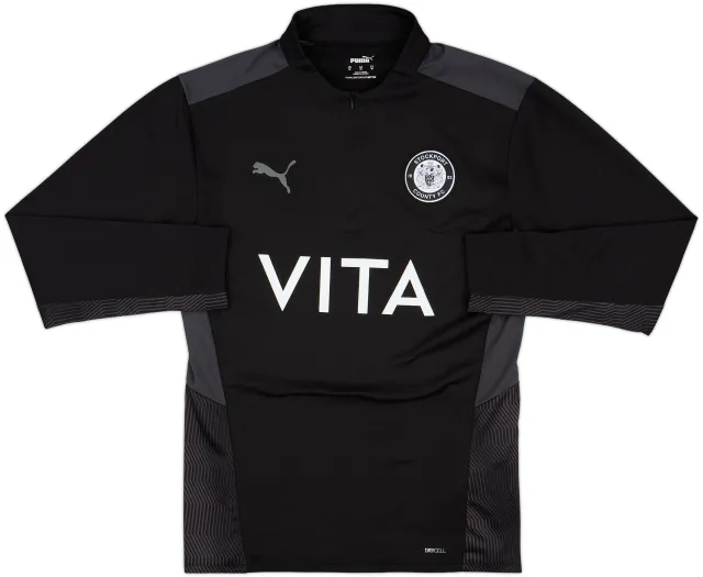 2021-22 Stockport County Puma 1/4 Zip Drill Top - 10/10 - (M)