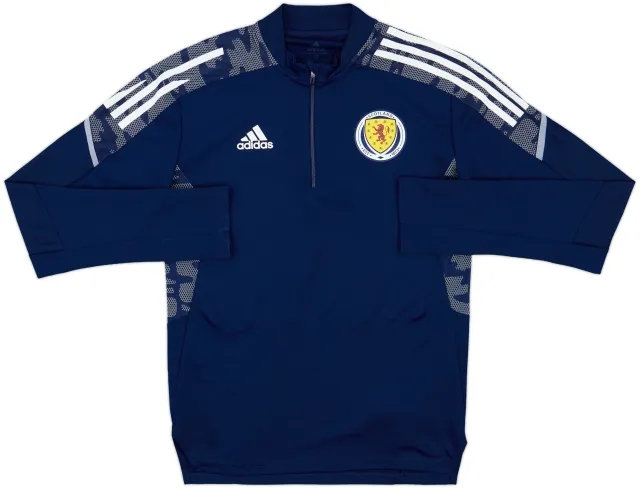 2021-22 Scotland adidas 1/4 Zip Drill Top - 5/10 - (S)