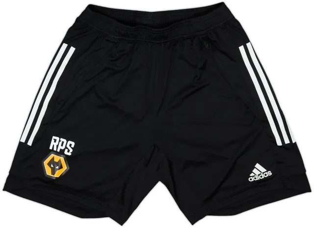 2019-20 Wolves Staff Issue adidas Training Shorts 'RPS' - 10/10 - (M)