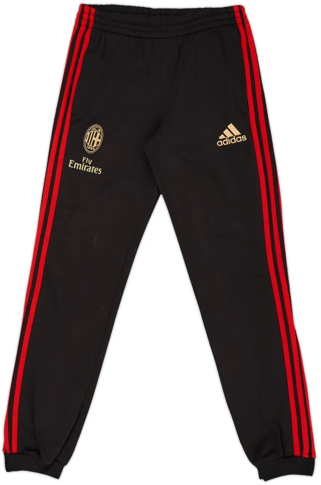 2011-12 AC Milan adidas Track Pants/Bottoms - 9/10 - (L.Boys)