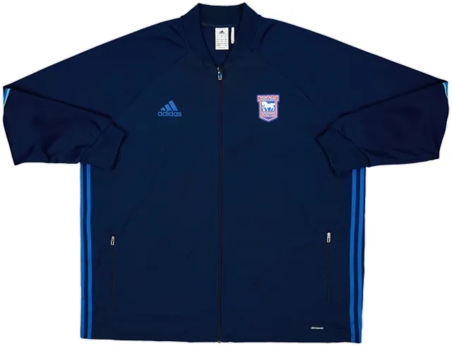 2015-16 Ipswich adidas Track Jacket - 8/10 - (3XL)