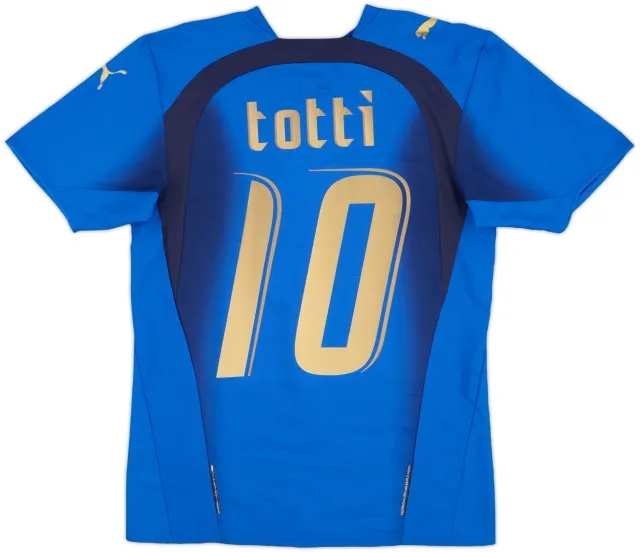 2006 Italy Home Shirt Totti #10 - 6/10 - (XS)