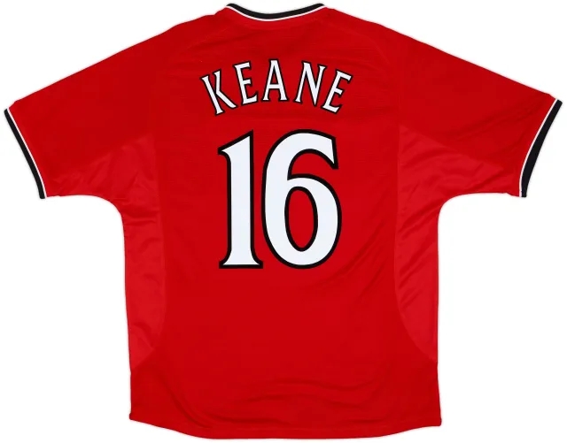 2000-02 Manchester United Home Shirt Keane #16 - 7/10 - (L)