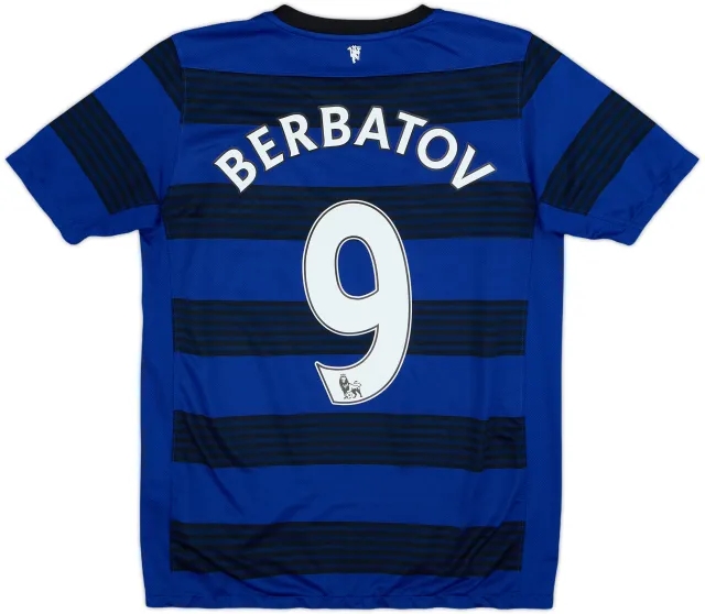 2011-13 Manchester United Away Shirt Berbatov #9 - 8/10 - (XL.Boys)