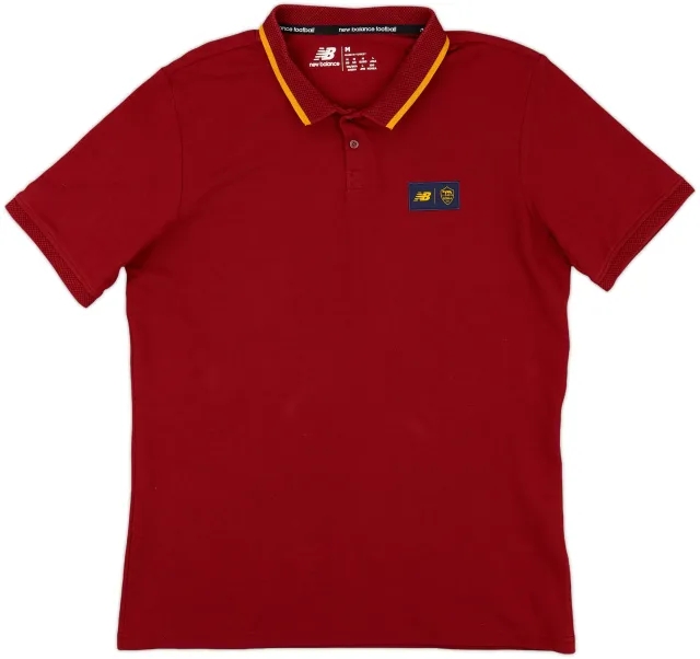 2022-23 Roma New Balance Polo Shirt - 9/10 - (M)