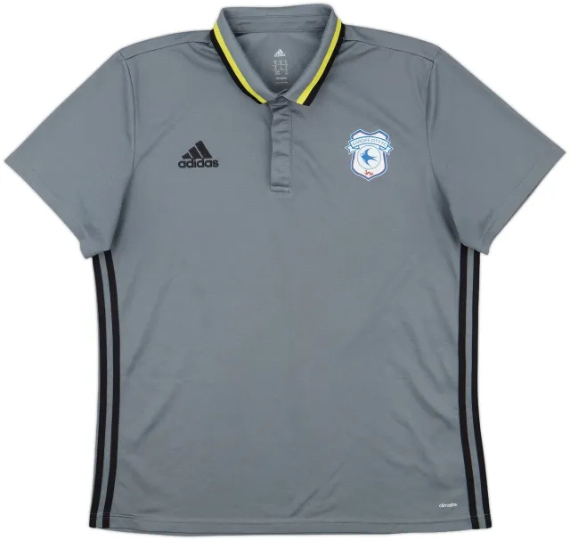 2016-17 Cardiff adidas Polo Shirt - 9/10 - (XL)