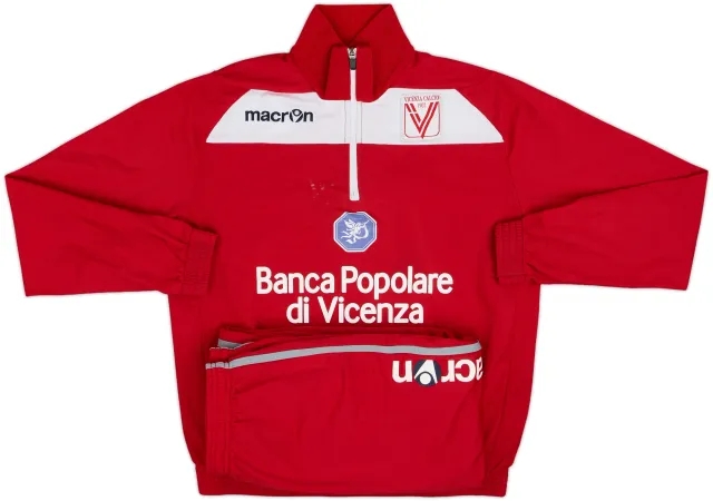 2015-16 Vicenza Macron 1/4 Zip Tracksuit - 5/10 - (M)