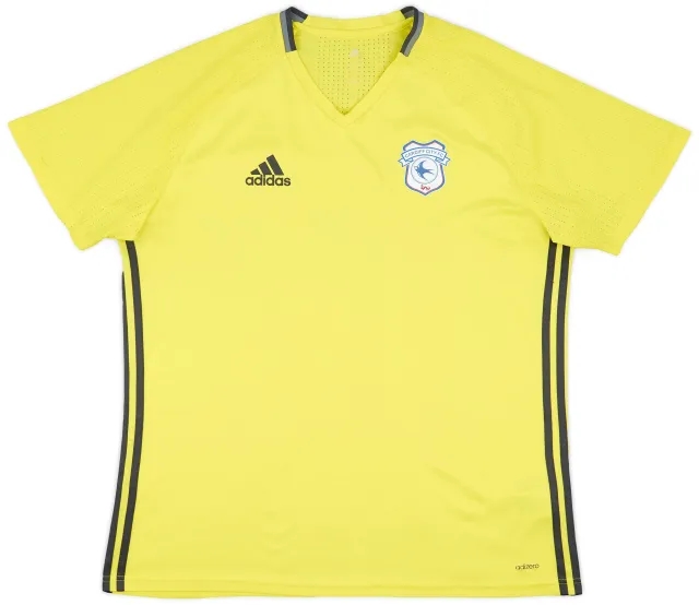 2015-16 Cardiff adidas Training Shirt - 8/10 - (XL)