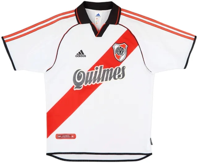 adidas River Plate Mens SS Home Shirt 2000/02
