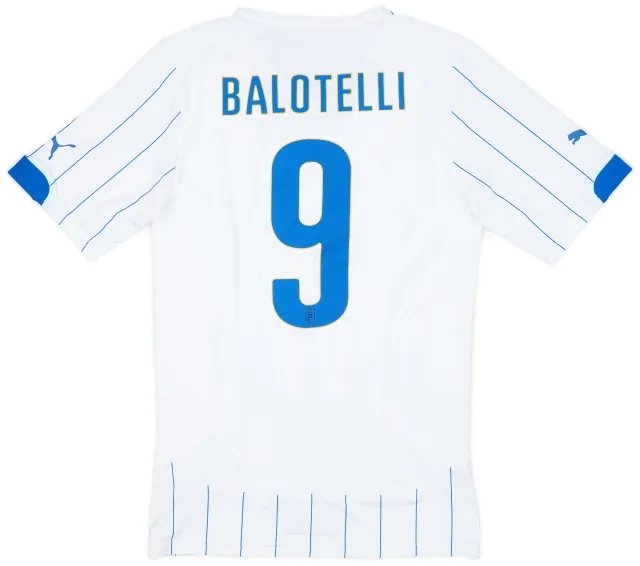 2014-15 Italy Player Issue ACTV Away Shirt Balotelli #9 - 7/10 - (XL)