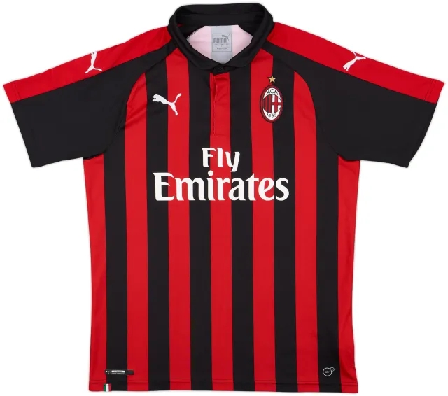 2018-19 AC Milan Home Shirt - 10/10 - (L)