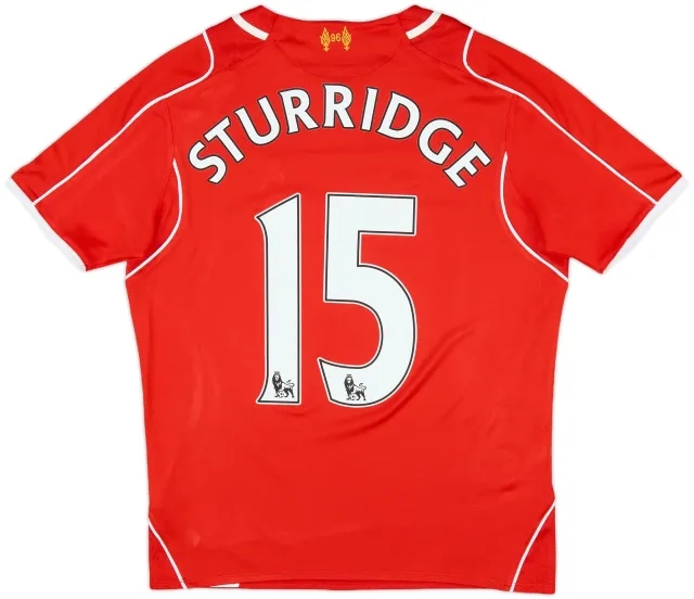 2014-15 Liverpool Home Shirt Sturridge #15 - 7/10 - (L.Boys)