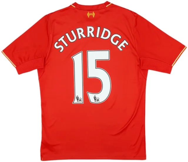 2015-16 Liverpool Home Shirt Sturridge #15 - 6/10 - (XL.Boys)