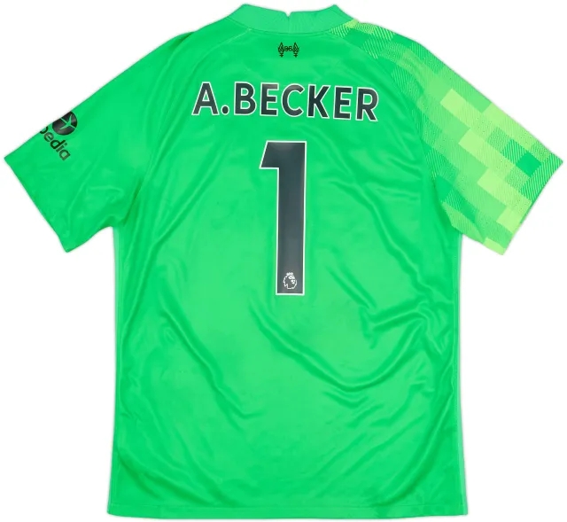 2021-22 Liverpool GK S/S Shirt A.Becker #1 - 7/10 - (L)