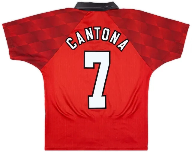 1996-98 Manchester United Home Shirt Cantona #7 - 6/10 - (Y)