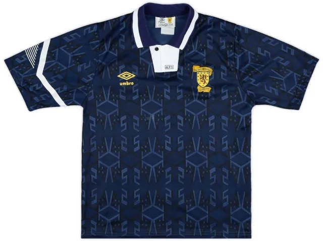 Umbro Scotland Mens SS Home Shirt 1991