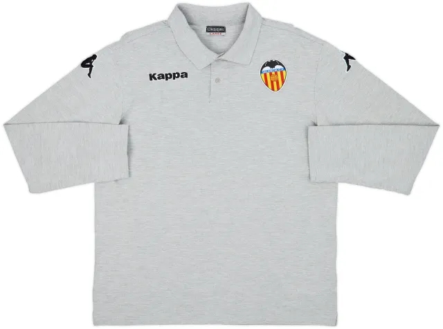 2009-10 Valencia Kappa Polo L/S Shirt - 8/10 - (L)