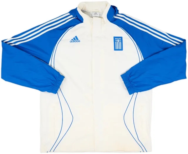 2005-06 Greece adidas Hooded Rain Coat - 5/10 - (L)