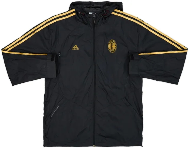2009-10 AC Milan adidas Hooded Rain Jacket - 8/10 - (L)