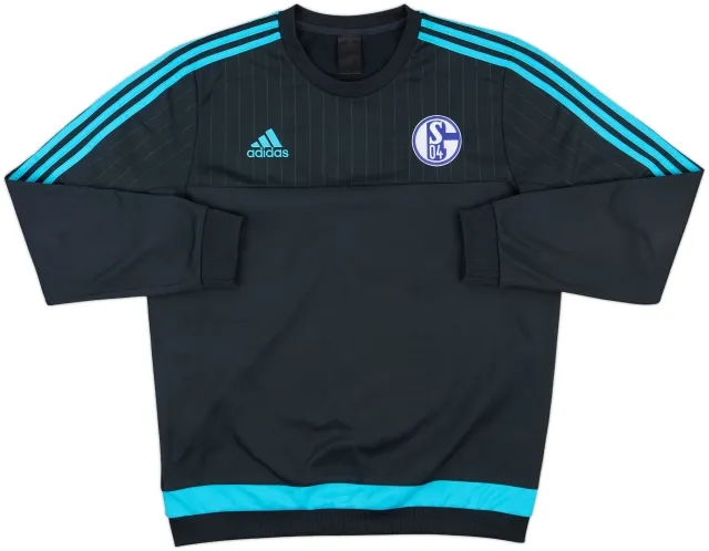 2015-16 Schalke adidas Sweat Top - 9/10 - (L)