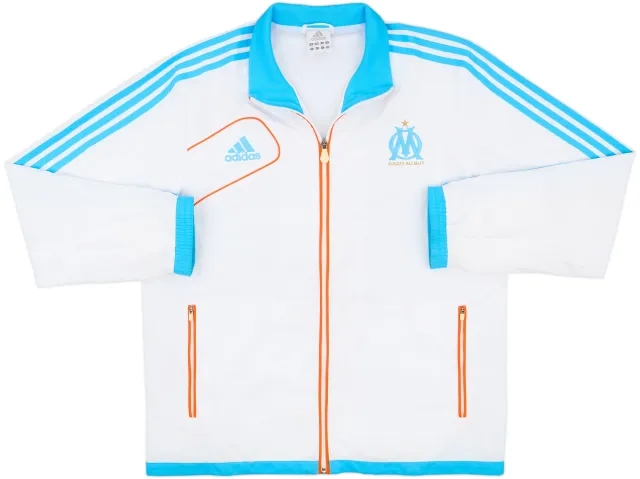 2012-13 Olympique Marseille adidas Track Jacket - 7/10 - (L/XL)