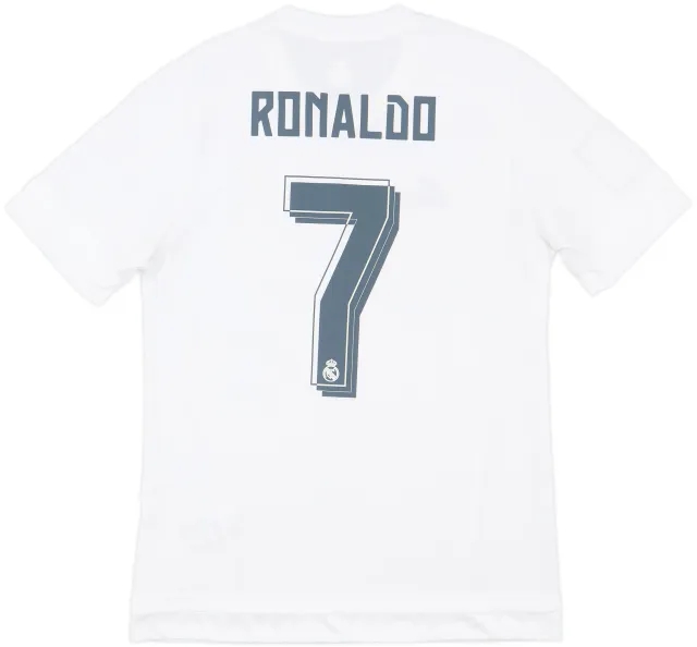 2015-16 Real Madrid Home Shirt Ronaldo #7 - 8/10 - (M)