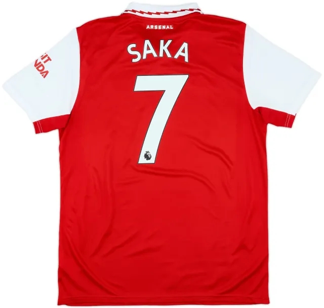 2022-23 Arsenal Home Shirt Saka #7 - 8/10 - (L)