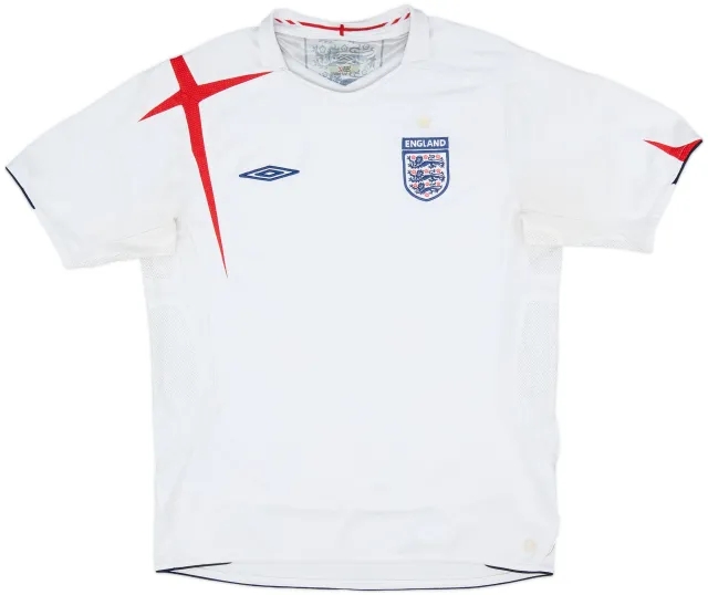 2005-07 England Home Shirt - 5/10 - (L)